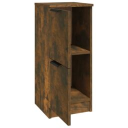 Berkfield Home Sideboard Smoked Oak 30x30x70 cm Engineered Wood in Brown - Size: 30 x 30 x 70 cm - thumbnail 6