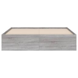 Berkfield Home Bed Frame with Drawers without Mattress Grey Sonoma 140x200 cm - thumbnail 6