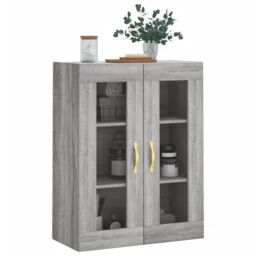 Berkfield Home Wall Mounted Cabinet Grey Sonoma 69.5x34x90 cm - thumbnail 4