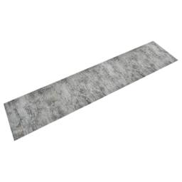 Berkfield Home Kitchen Rug Washable Beton 60x300 cm Velvet in Grey - thumbnail 2