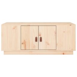 Berkfield Home Coffee Table 100x50x41 cm Solid Wood Pine in Brown - Size: 100 x 50 x 41 cm - thumbnail 6