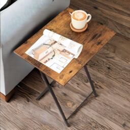 Rafaelo Mobilia Set of 2 Folding Tables in Brown - thumbnail 5
