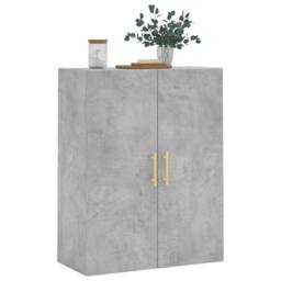 Berkfield Home Wall Mounted Cabinet Concrete Grey 69.5x34x90 cm - thumbnail 4