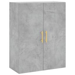 Berkfield Home Wall Mounted Cabinet Concrete Grey 69.5x34x90 cm - thumbnail 3