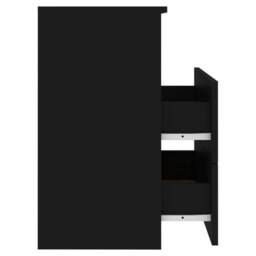 Berkfield Home Bed Cabinet Black 50x32x60 cm - Size: 50 x 32 x 60 cm - thumbnail 7