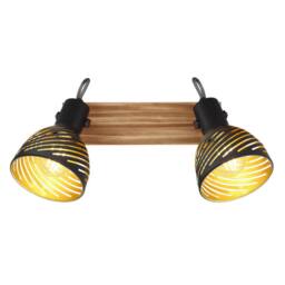 Netlighting Lenna Twin Ceiling Spotlight Dark Brown 2x E27 - thumbnail 3