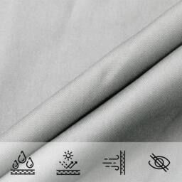 Berkfield Home Sun Shade Sail Light Grey 4x4 m 100% Polyester Oxford - thumbnail 8