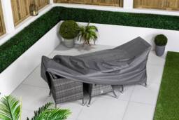 Thats Furniture Savannah Square Rattan Garden Bistro Table & Chairs Set 2 Seater in Grey - thumbnail 5