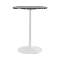 netfurniture Richmond White Bar Table 96cm Black Marble - thumbnail 4