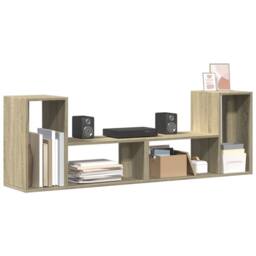 Berkfield Home TV Cabinets 2 pcs Sonoma Oak 75x30x50 cm Engineered Wood in Brown - Size: 75 x 30 x 50 cm - thumbnail 5