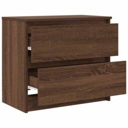 Berkfield Home TV Cabinet Brown Oak 60x35x54 cm Engineered Wood - Size: 60 x 35 x 54 cm - thumbnail 5