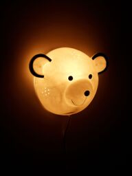 Orsina Premier Kids Kids Bear Wall Mount Night Light in White - thumbnail 4