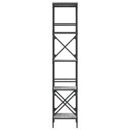 Berkfield Home Bookcase 5-Tier Grey Sonoma 59x35x171 cm Engineered Wood - Size: 59 x 35 x 171 cm - thumbnail 5