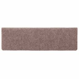 Berkfield Home Stair Mats 10 pcs Brown 65x21x4 cm Needle Punch - Size: Medium - thumbnail 5