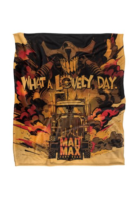 Warner Bros. Mad Max What A Lovely Day Silky Touch Super Soft Throw Blanket 152 X 127 cm in White - image 1