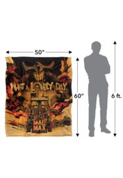 Warner Bros. Mad Max What A Lovely Day Silky Touch Super Soft Throw Blanket 152 X 127 cm in White - thumbnail 5