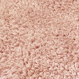 Allure Bath Fashions Two Piece Scallop Bath Mat Set - 100% Cotton Scalloped Bathroom Rugs in Light Pink - thumbnail 3