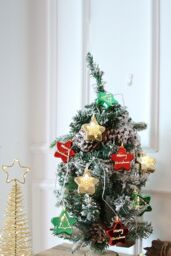 Living and Home Star String Lights Christmas Tree Decoration in Green - thumbnail 6