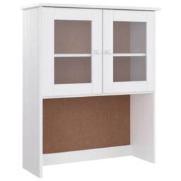 Berkfield Home Highboard ALTA White 77x35x165 cm Solid Wood Pine - Size: 77 x 35 x 165 cm - thumbnail 7