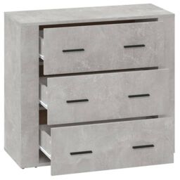 Berkfield Home Sideboard Concrete Grey 80x33x70 cm Engineered Wood - Size: 80 x 33 x 70 cm - thumbnail 4