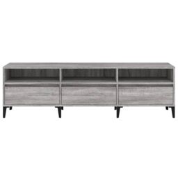 Berkfield Home TV Cabinet Grey Sonoma 150x30x44.5 cm Engineered Wood - thumbnail 6