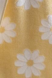 Dreams & Drapes 'Daisy Floral' Jacquard Towel in Yellow - thumbnail 4