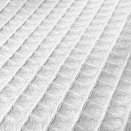 Allure Bath Fashions Luxury Hotel Waffle Throw Blanket Bedspread - 100% Cotton in White - Size: Small - thumbnail 4