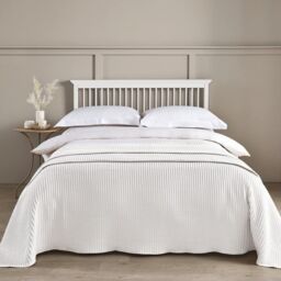 Allure Bath Fashions Luxury Hotel Waffle Throw Blanket Bedspread - 100% Cotton in White - Size: Small - thumbnail 3