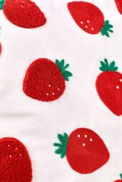 Catherine Lansfield 'Strawberry' Embroidered Cushion in Red - Size: 45 cm x 45 cm - thumbnail 2