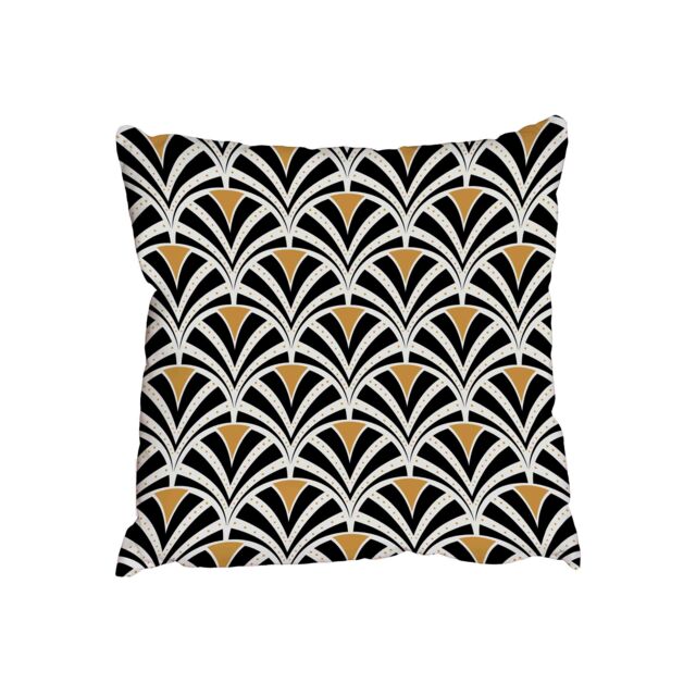 Benjamin Tate Design Pillow-110 Vintage Geometric Circles (Outdoor Cushion)