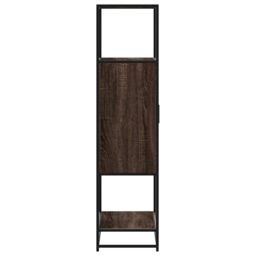 Berkfield Home Highboard Brown Oak 68x35x139 cm Engineered Wood & Metal - Size: 68 x 35 x 139 cm - thumbnail 5