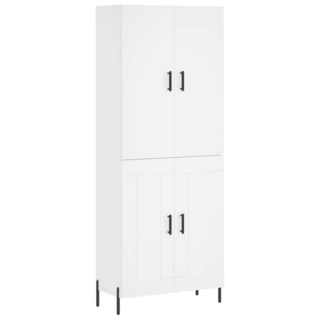 Berkfield Home Highboard White 69.5x34x180 cm Engineered Wood - image 1