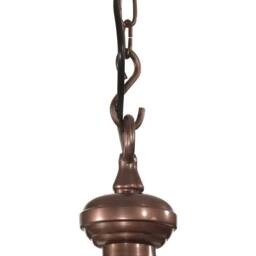Berkfield Home Pendant Lighting 25x25x134 cm¬†Aluminium in Copper - Size: 25 x 25 x 134 cm - thumbnail 6