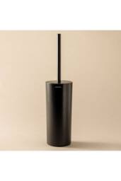 Cosmic Toilet Brush w/Holder Matt Black Free standing Essentials Collection in Jet Black - thumbnail 2