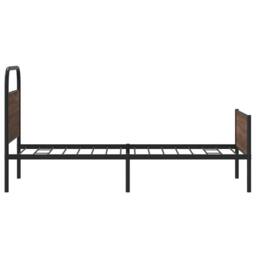 Berkfield Home Elegant Bed Frame without Mattress 90x190 cm Brown Oak Engineered Wood - thumbnail 6
