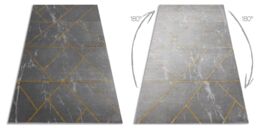 RugsX Emerald Rug in Grey - Size: 120 cm x 170 cm - thumbnail 3