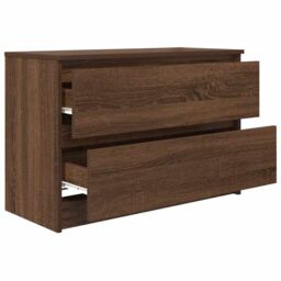 Berkfield Home TV Cabinet Brown Oak 80x35x54 cm Engineered Wood - Size: 80 x 35 x 54 cm - thumbnail 5