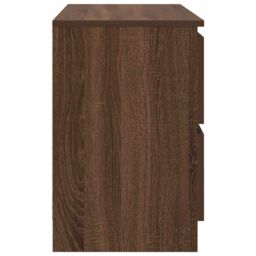 Berkfield Home TV Cabinet Brown Oak 80x35x54 cm Engineered Wood - Size: 80 x 35 x 54 cm - thumbnail 7