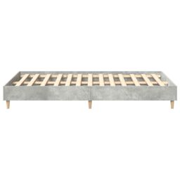 Berkfield Home Bed Frame No Mattress Concrete Grey 135x190 cm Double Engineered Wood - thumbnail 6