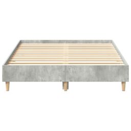 Berkfield Home Bed Frame No Mattress Concrete Grey 135x190 cm Double Engineered Wood - thumbnail 5