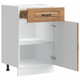Berkfield Home Kitchen Base Cabinet Kalmar Old Wood Engineered Wood in Brown - thumbnail 5