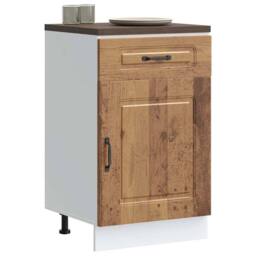 Berkfield Home Kitchen Base Cabinet Kalmar Old Wood Engineered Wood in Brown - thumbnail 2