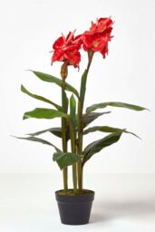 Homescapes Artificial Canna Lily Plant, 90 cm Tall in Green - thumbnail 5