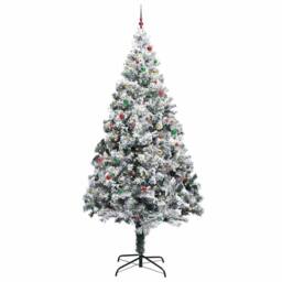 Berkfield Home Artificial Pre-lit Christmas Tree with Ball Set Green 400 cm - thumbnail 3