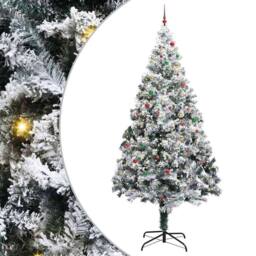Berkfield Home Artificial Pre-lit Christmas Tree with Ball Set Green 400 cm - thumbnail 2