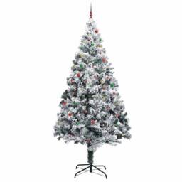 Berkfield Home Artificial Pre-lit Christmas Tree with Ball Set Green 400 cm - thumbnail 6