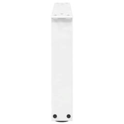 Berkfield Home Dining Table Legs V-Shape 2 pcs White 50x(30-31.3) cm Steel - thumbnail 6