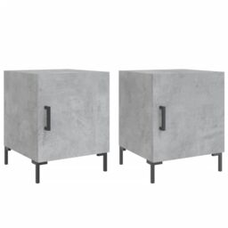 Berkfield Home Bedside Cabinets 2 pcs Concrete Grey 40x40x50 cm Engineered Wood - Size: 40 x 40 x 50 cm - thumbnail 2