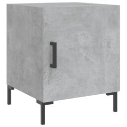 Berkfield Home Bedside Cabinets 2 pcs Concrete Grey 40x40x50 cm Engineered Wood - Size: 40 x 40 x 50 cm - thumbnail 3