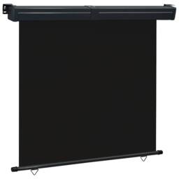 Berkfield Home Stylish Balcony Side Awning 170x250 cm Black - thumbnail 2